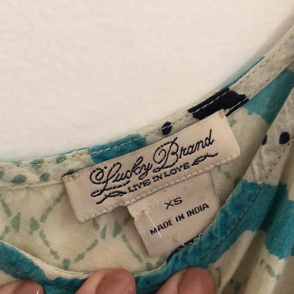 EUC🔹️Lucky Brand | Beaded Tank Top Sz XS - Picture 4 of 7